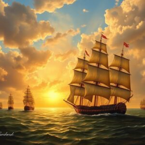 Laivų flotilė Baltijos jūroje